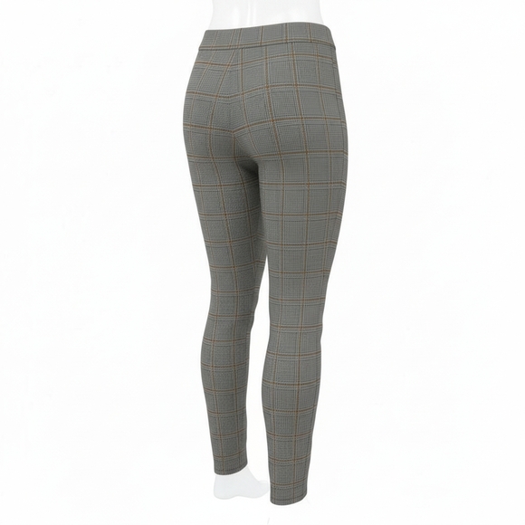LOFT Glen Plaid Leggings. Made Of Trouser Fabric Size Large EUC - Picture 4 of 8